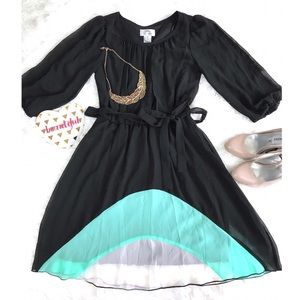 2 for $20 Sweet Storm Black Dress S Split Sleeves